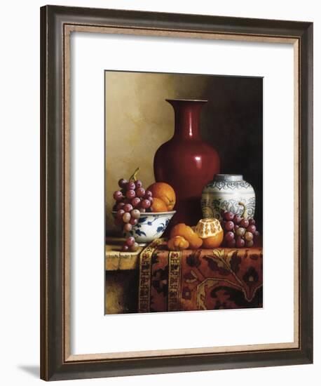 Oriental Still Life I-Loran Speck-Framed Giclee Print