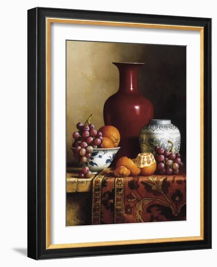 Oriental Still Life I-Loran Speck-Framed Giclee Print