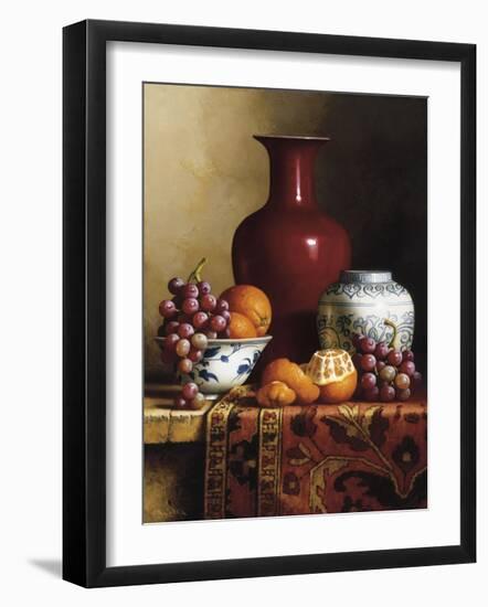 Oriental Still Life I-Loran Speck-Framed Giclee Print