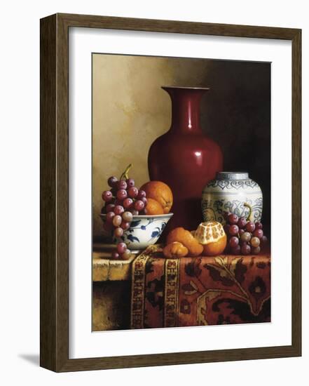Oriental Still Life I-Loran Speck-Framed Giclee Print