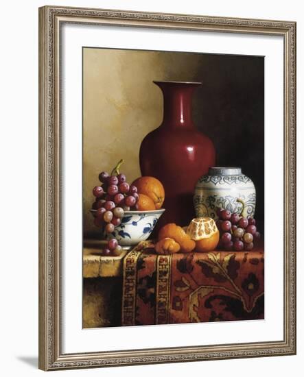 Oriental Still Life I-Loran Speck-Framed Giclee Print