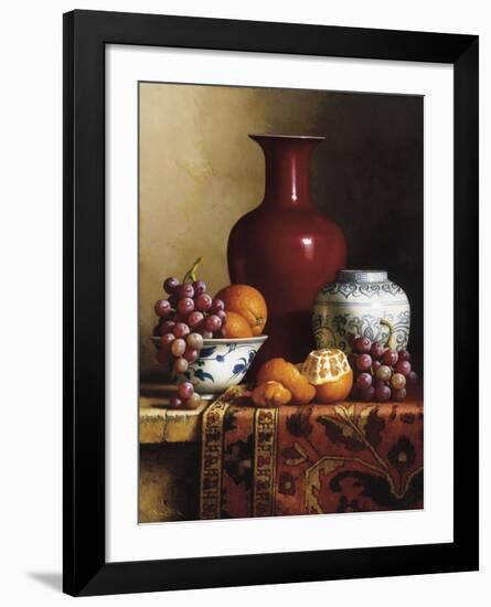 Oriental Still Life I-Loran Speck-Framed Giclee Print