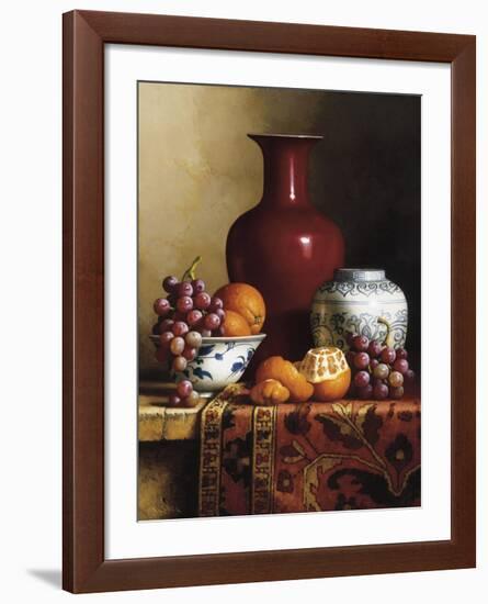 Oriental Still Life I-Loran Speck-Framed Giclee Print