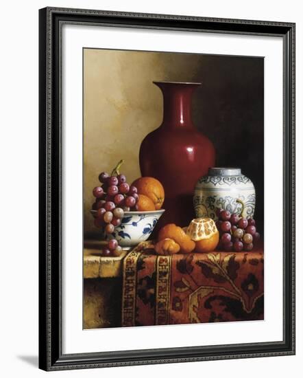 Oriental Still Life I-Loran Speck-Framed Giclee Print