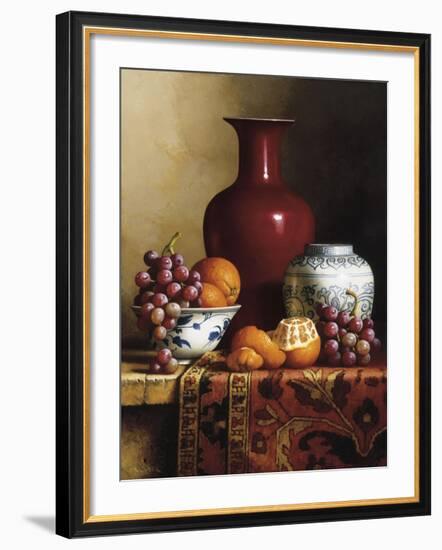 Oriental Still Life I-Loran Speck-Framed Giclee Print