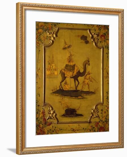 Oriental-Style Lacquered and Painted Door, Chinese Room, Ca' Rezzonico-null-Framed Giclee Print