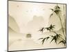 Oriental Style Painting, Bamboo in Tranquil Scene-ori-artiste-Mounted Photographic Print