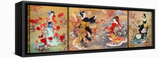 Oriental Triptych-Haruyo Morita-Framed Stretched Canvas