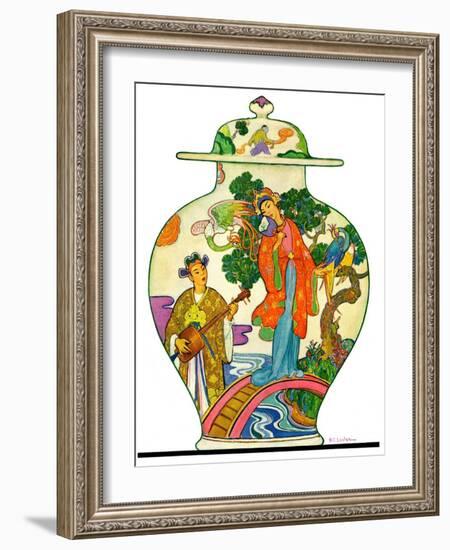 "Oriental Vase,"April 5, 1930-Henry Soulen-Framed Giclee Print