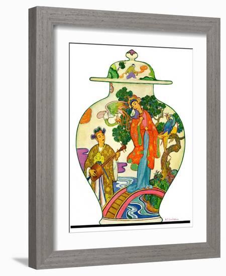 "Oriental Vase,"April 5, 1930-Henry Soulen-Framed Giclee Print