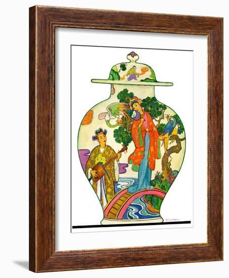 "Oriental Vase,"April 5, 1930-Henry Soulen-Framed Giclee Print