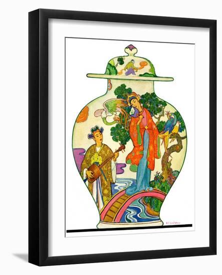 "Oriental Vase,"April 5, 1930-Henry Soulen-Framed Giclee Print