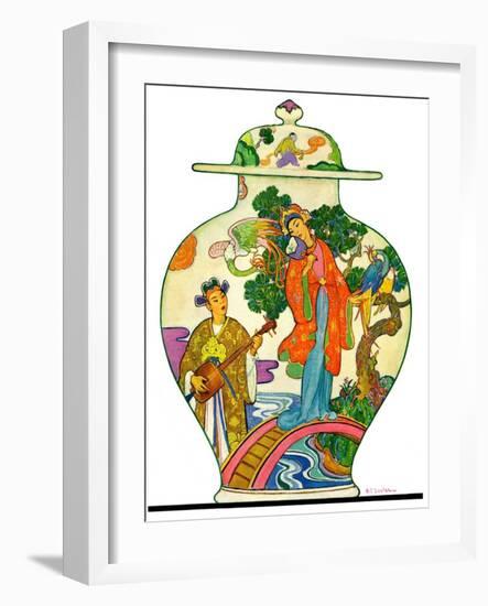 "Oriental Vase,"April 5, 1930-Henry Soulen-Framed Giclee Print