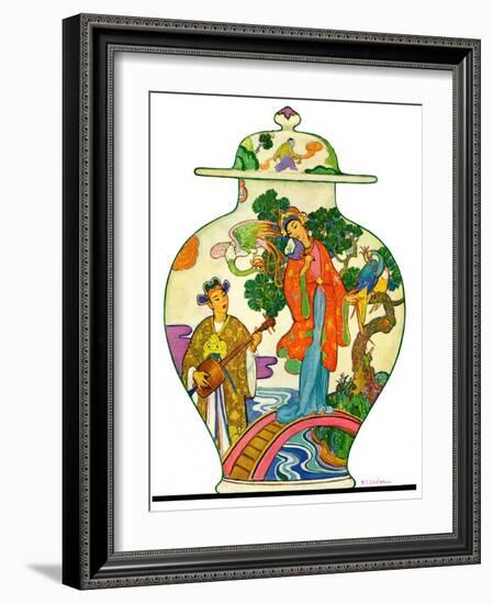 "Oriental Vase,"April 5, 1930-Henry Soulen-Framed Giclee Print