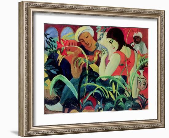 Oriental Women (Odalisques), 1912-Auguste Macke-Framed Giclee Print