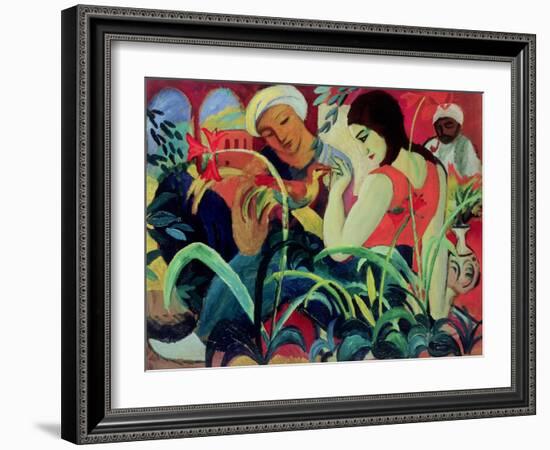 Oriental Women (Odalisques), 1912-Auguste Macke-Framed Giclee Print