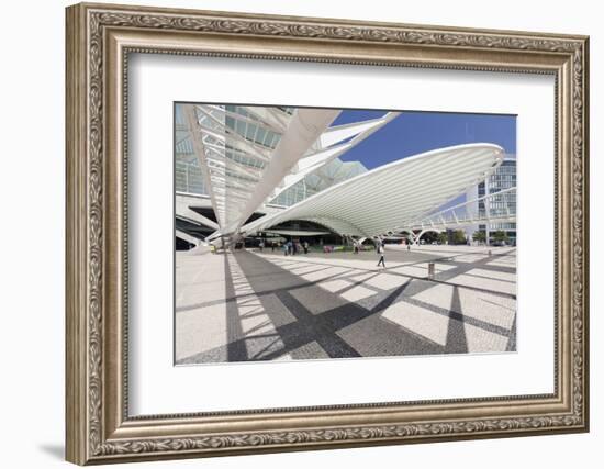 Oriente railway station, Santiago Calatrava architect, Lisbon, Portugal, Europe-Markus Lange-Framed Photographic Print