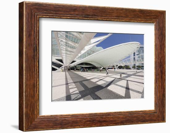 Oriente railway station, Santiago Calatrava architect, Lisbon, Portugal, Europe-Markus Lange-Framed Photographic Print