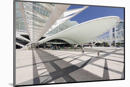 Oriente railway station, Santiago Calatrava architect, Lisbon, Portugal, Europe-Markus Lange-Mounted Photographic Print