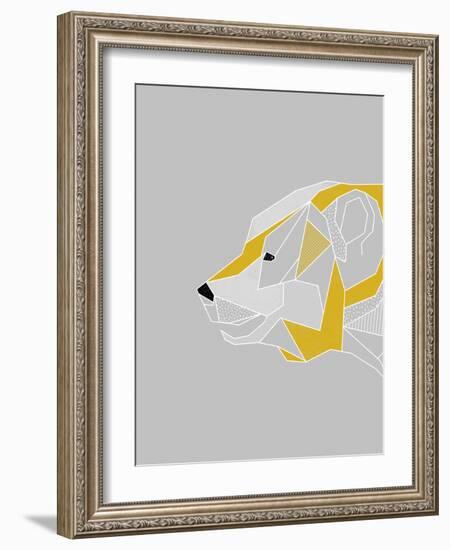 Origami Bear - Profile-null-Framed Giclee Print