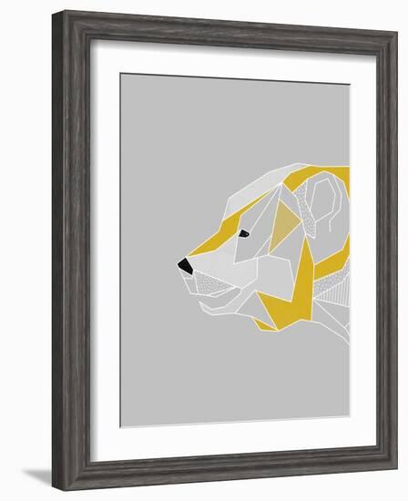 Origami Bear - Profile-null-Framed Giclee Print