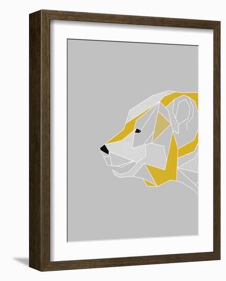 Origami Bear - Profile-null-Framed Giclee Print