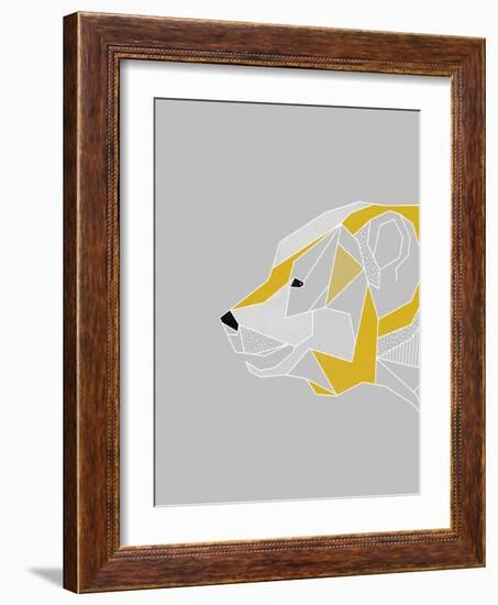 Origami Bear - Profile-null-Framed Giclee Print