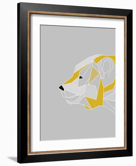 Origami Bear - Profile-null-Framed Giclee Print