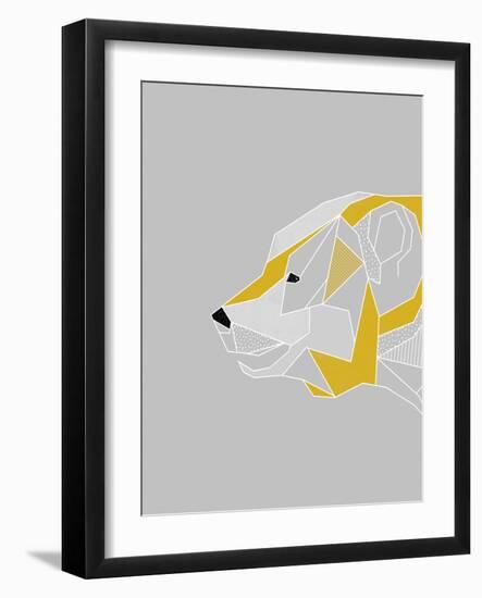 Origami Bear - Profile-null-Framed Giclee Print