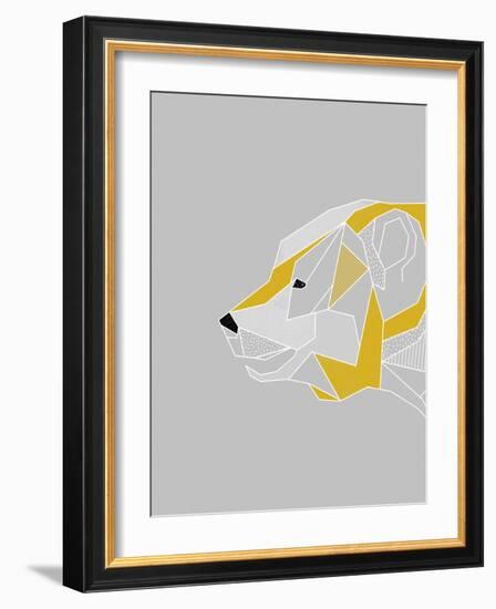 Origami Bear - Profile-null-Framed Giclee Print