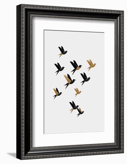Origami Birds Collage II-Orara Studio-Framed Photographic Print
