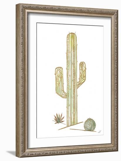 Origami Cactus-Nola James-Framed Art Print