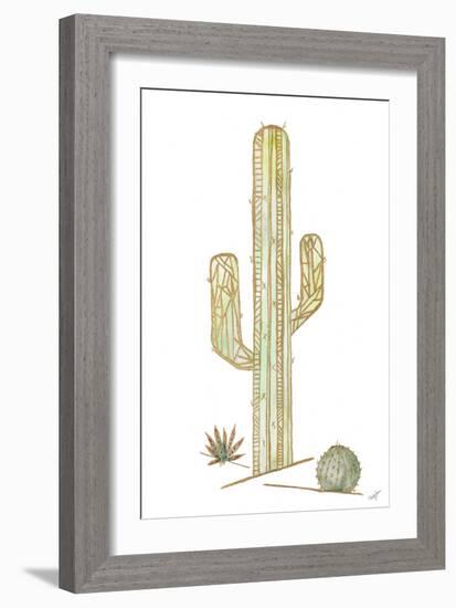 Origami Cactus-Nola James-Framed Art Print