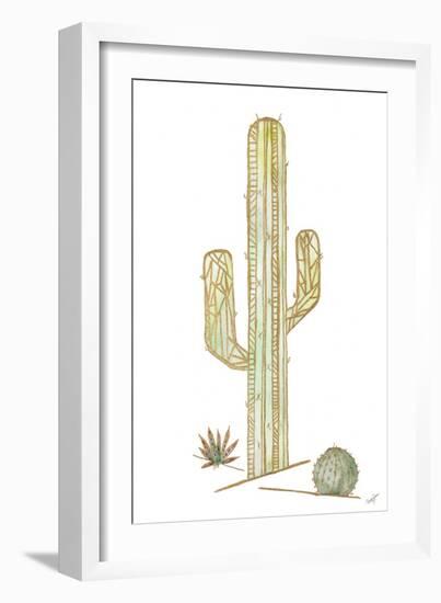 Origami Cactus-Nola James-Framed Art Print