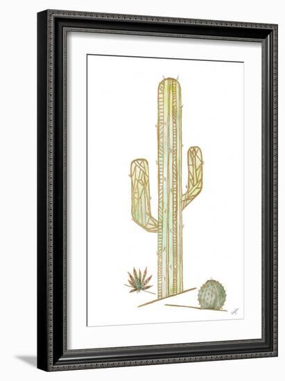 Origami Cactus-Nola James-Framed Art Print