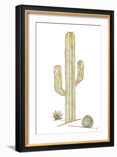 Origami Cactus-Nola James-Framed Art Print