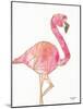 Origami Flamingo-Nola James-Mounted Art Print