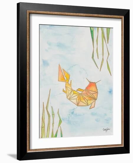 Origami Koi-Nola James-Framed Art Print