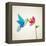 Origami Pastel Colors Hummingbird Vector File Available-Cienpies Design-Framed Premier Image Canvas