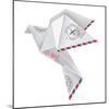 Origami Pigeon-jiris-Mounted Art Print