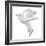 Origami Pigeon-jiris-Framed Art Print