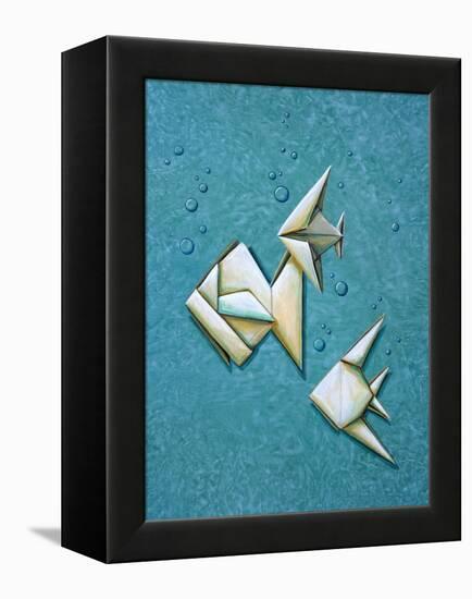 Origami School-Cindy Thornton-Framed Stretched Canvas