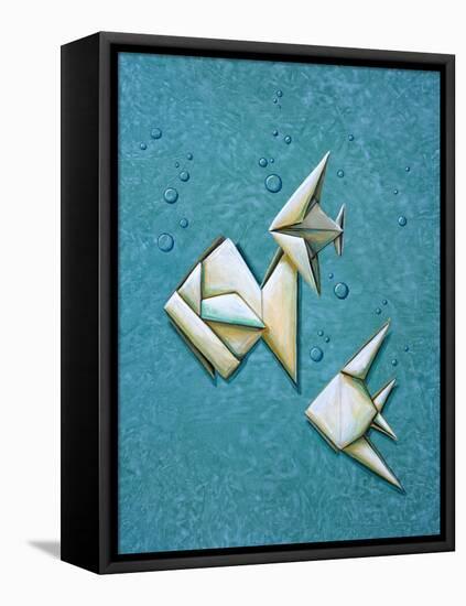 Origami School-Cindy Thornton-Framed Stretched Canvas