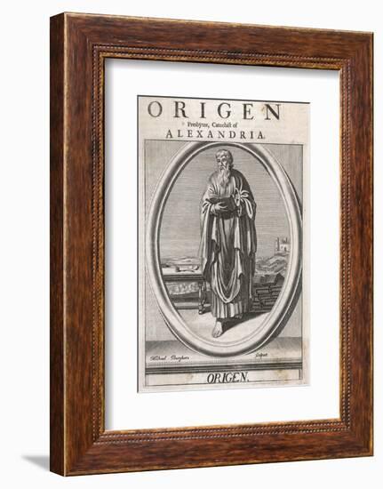 Origen of Alexandria Christian Writer and Teacher One of the Greek Fathers of the Church-Michael Burghers-Framed Photographic Print