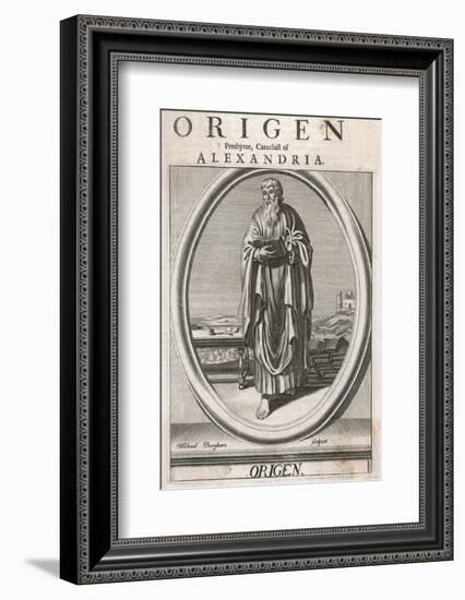 Origen of Alexandria Christian Writer and Teacher One of the Greek Fathers of the Church-Michael Burghers-Framed Photographic Print