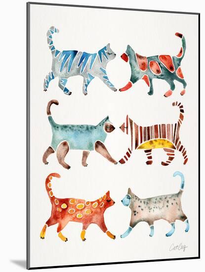 Original Cat Collection-Cat Coquillette-Mounted Giclee Print