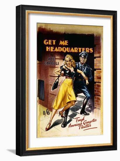 Original Cover Design for 'Get Me Headquarters'-Joseph Werner-Framed Giclee Print