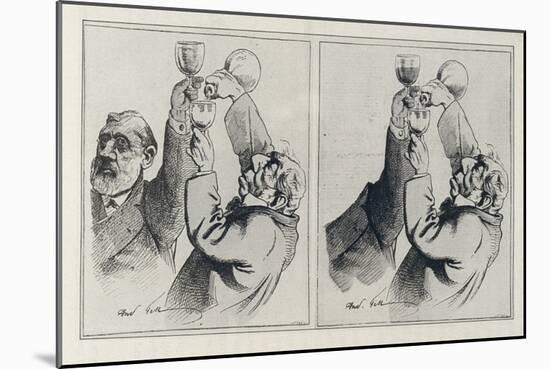 Original Drawing, and Drawing Published in 'L'Eclipse', 17 August 1873-Andre Gill-Mounted Giclee Print