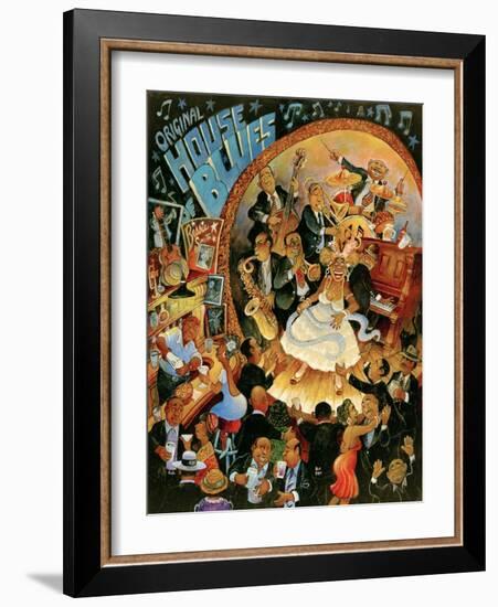 Original House of Blues-Bill Bell-Framed Giclee Print