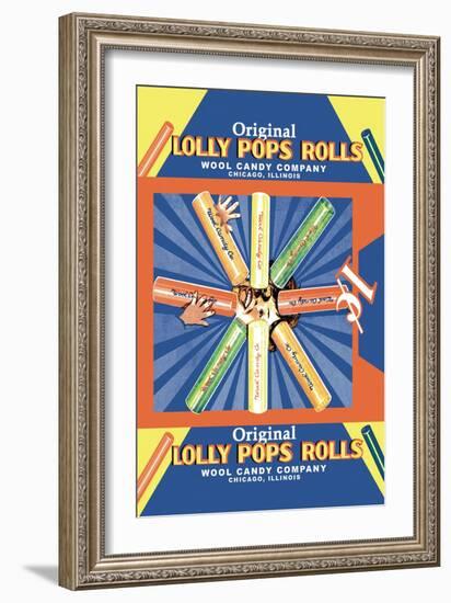 Original Lolly Pops Rolls-null-Framed Art Print